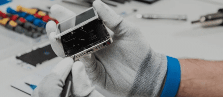 фотография процесса ремонта айфон